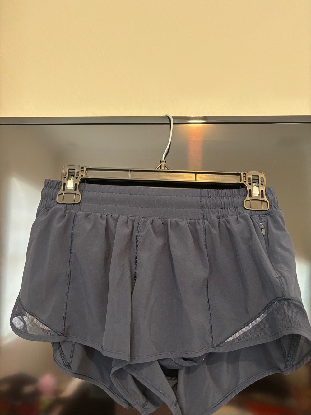 Navy Lululemon Hotty Hot Shorts